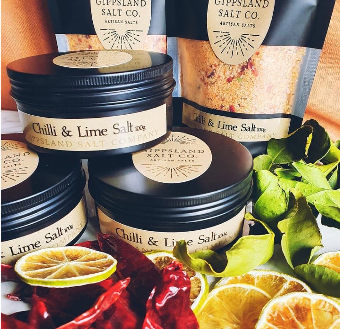 Salt Blend: Chilli & Lime 100g – gippslandsaltco