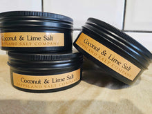 Load image into Gallery viewer, Cocktail Salt Blend: Coconut &amp; Lime Tin 150g
