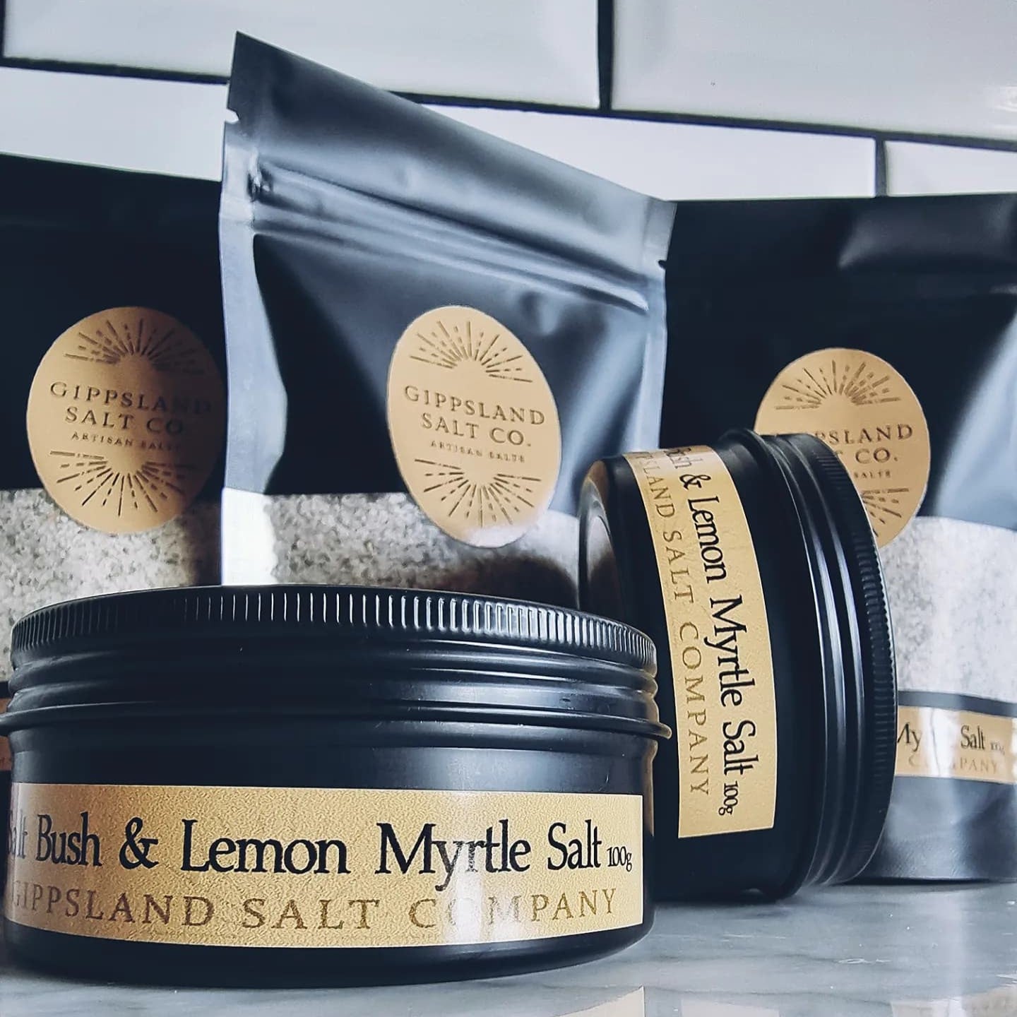 Salt Blend: Salt Bush & Lemon Myrtle 100g – gippslandsaltco