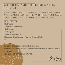 Load image into Gallery viewer, LIMITED RELEASE Cocktail Salt Blend: Espresso Martini Tin 150g
