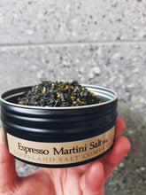 Load image into Gallery viewer, LIMITED RELEASE Cocktail Salt Blend: Espresso Martini Tin 150g
