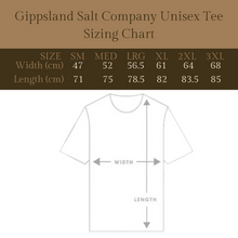 Load image into Gallery viewer, Gippsland Salt Company Unisex T-Shirt: Black
