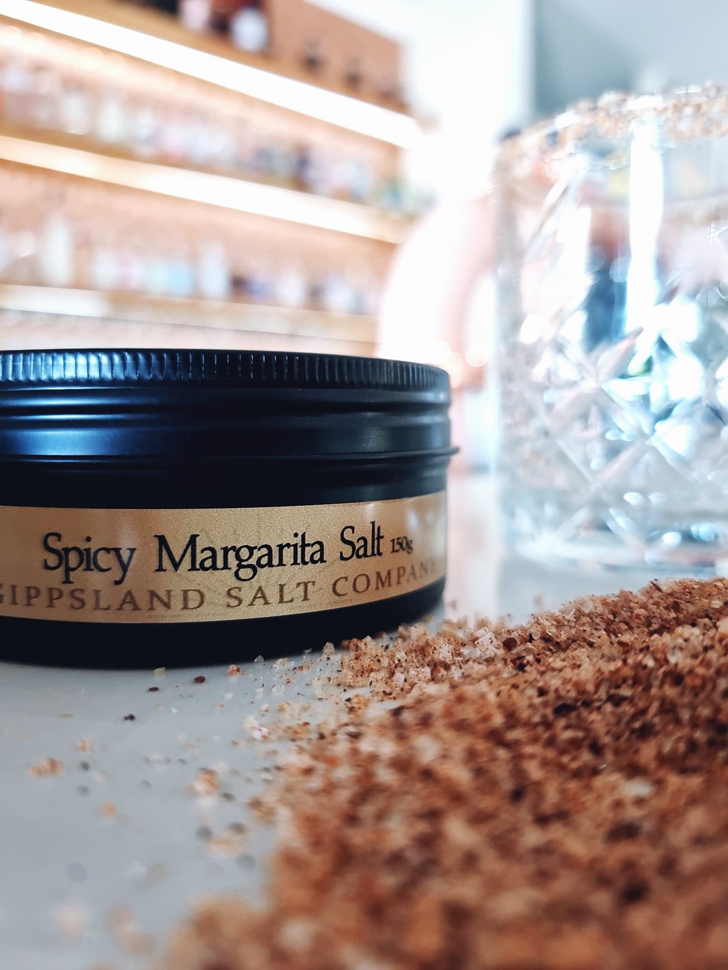 Cocktail Salt Blend Spicy Margarita Tin 150g gippslandsaltco